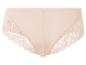 Culotte beige en dentelle.
