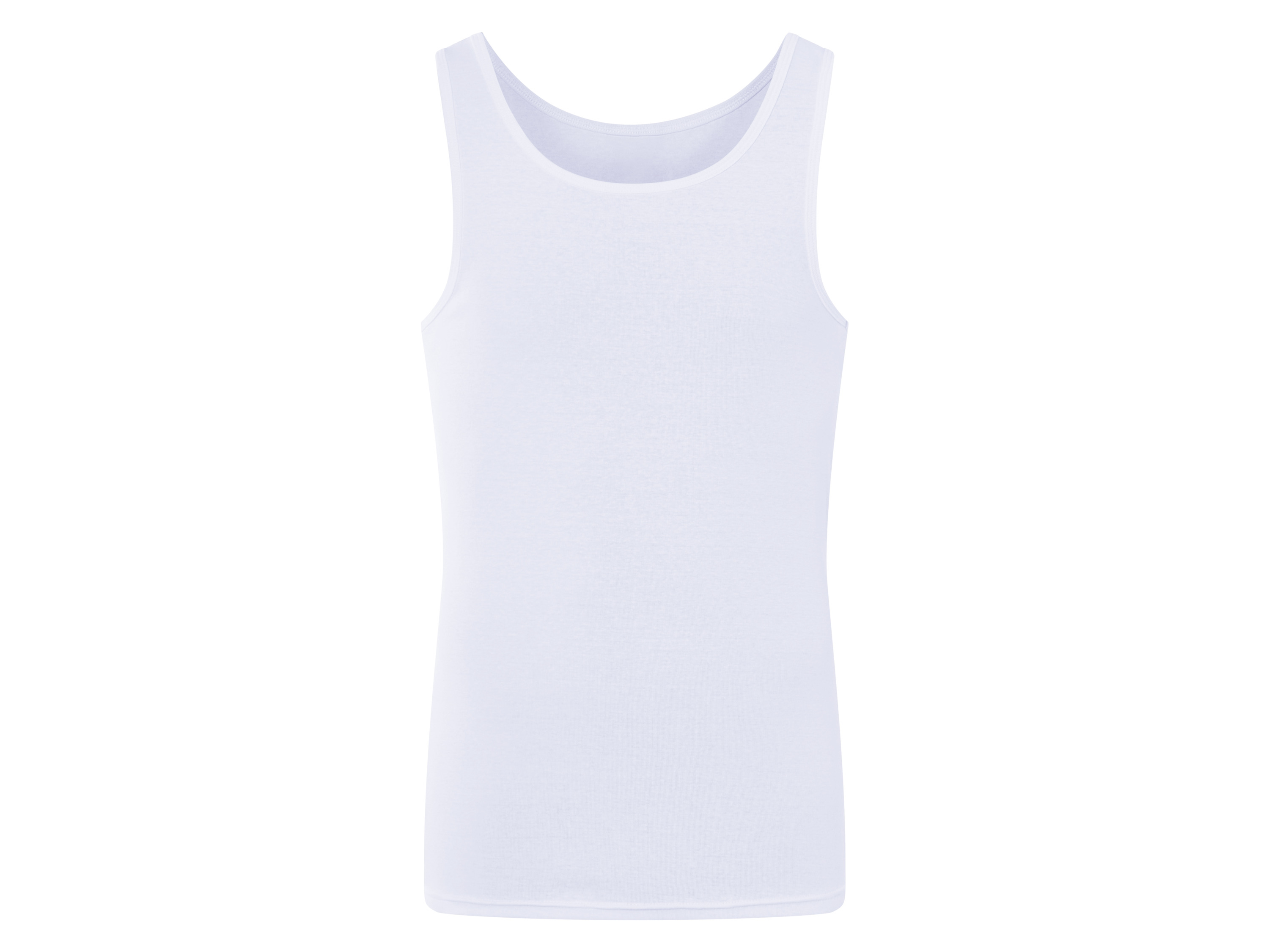LIVERGY® Débardeur côtelé homme (blanc, S)