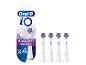 Quatre têtes de brosse Oral-B iO Radiant White.