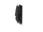 Une chaise de camping pliable noire.