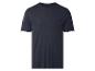 T-shirt bleu foncé à manches courtes pour homme avec poche