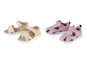 Sandales pour enfants en beige et rose avec fermeture velcro
