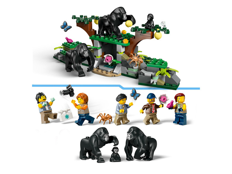L’hélicoptère de l’explorateur de la jungle au camp de base 60437