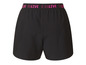 Shorts noirs avec logo 'Relive' rose