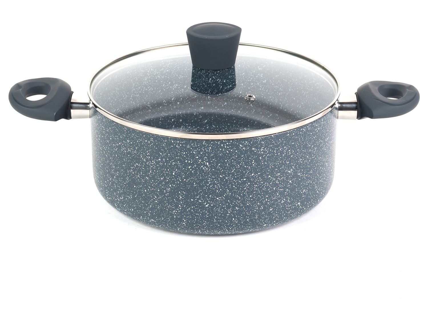 Russell Hobbs Wok, casserole à manche, sauteuse ou casserole, Aluminium Nightfall Collection Blue Marble  (faitout, 24 cm)