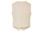 Gilet beige uni, vue arrière.