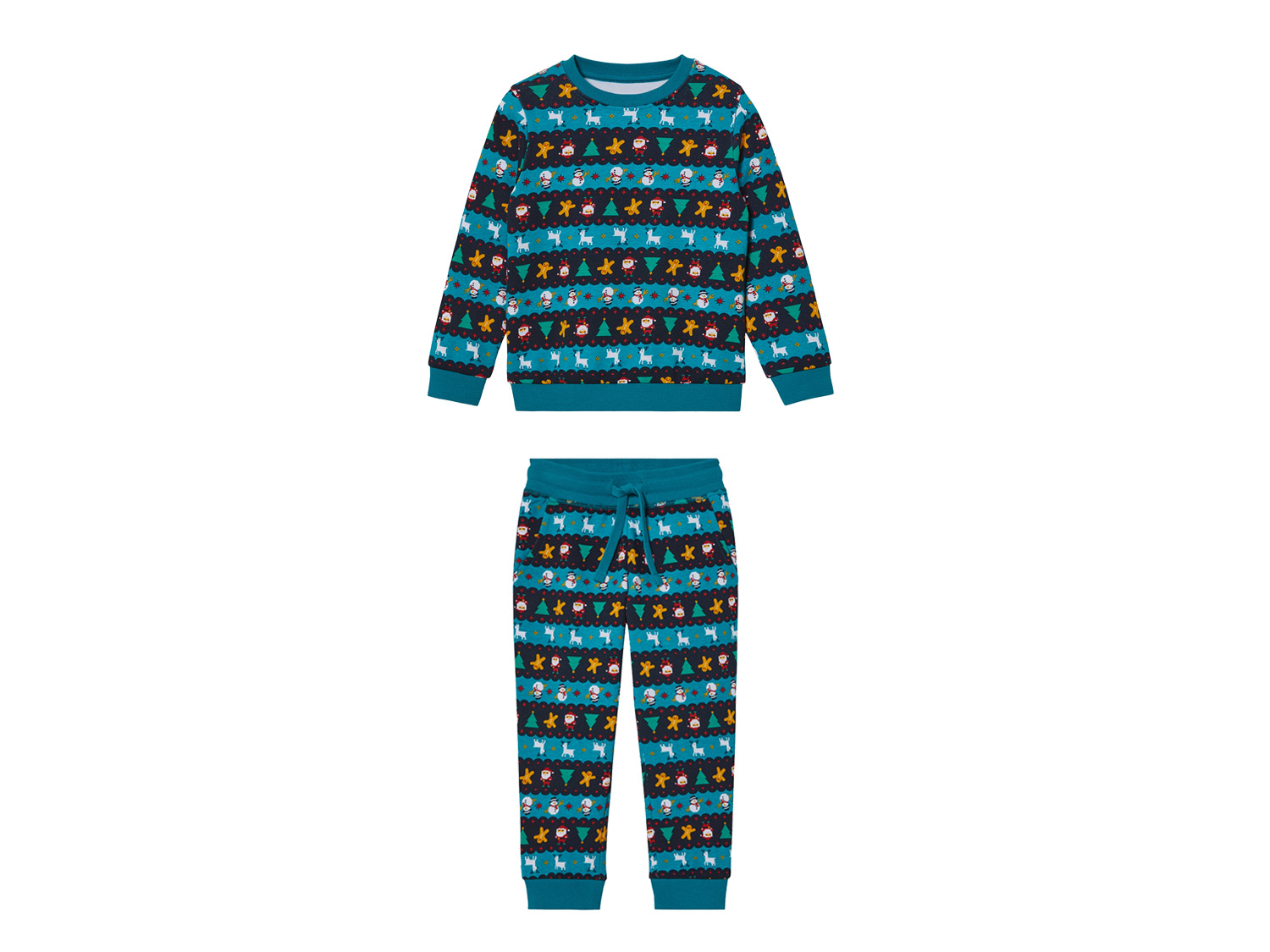 lupilu® Ensemble molletonné petit garçon (2-4 ans, motif/vert)