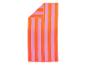 Serviette de plage rayée orange et lilas
