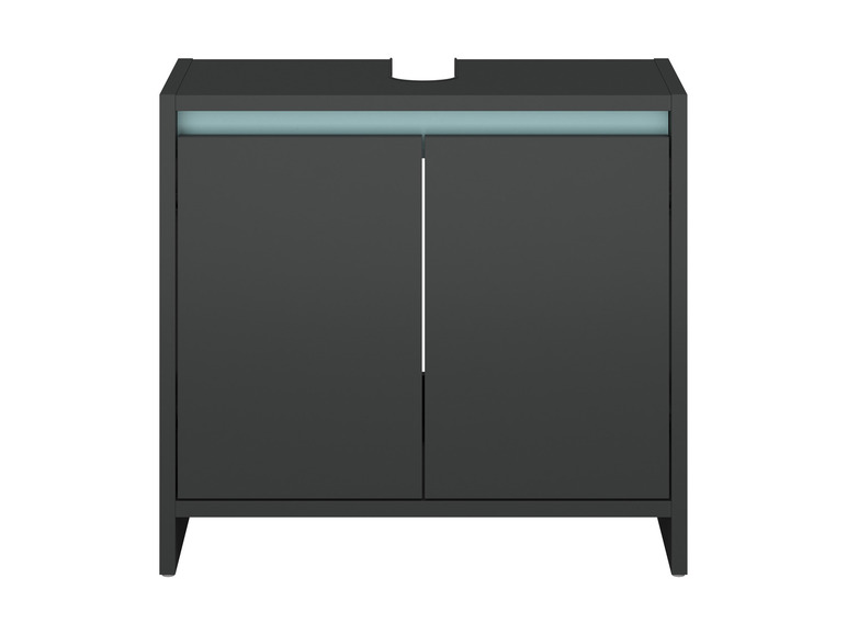 Aller en mode plein écran : LIVARNO home Meuble sous-vasque Oslo, 60 x 55 x 28 cm, anthracite - Image 9