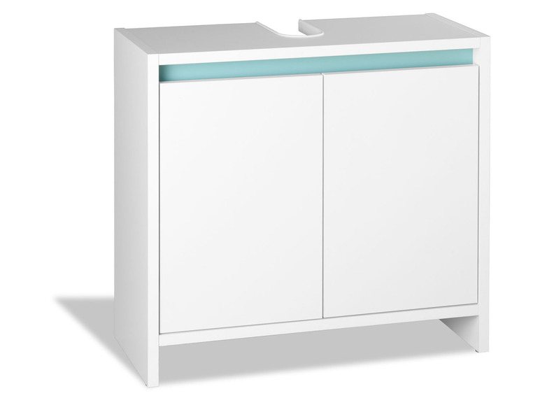 Aller en mode plein écran : LIVARNO home Meuble sous-vasque Oslo, 60 x 55 x 28 cm, blanc mat - Image 5