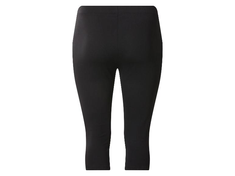 Legging capri noir pour femme, vue arrière
