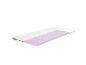 Surmatelas avec couche de mousse violette et housse blanche