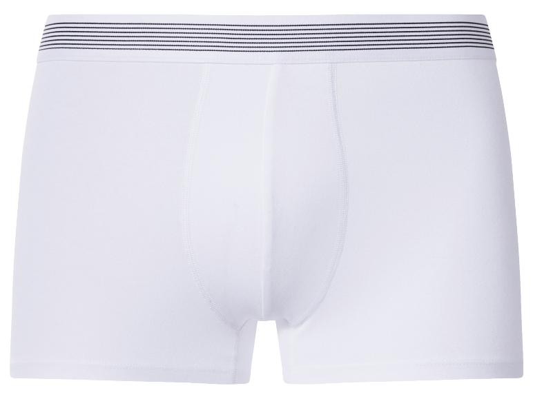 Caleçon blanc pour homme avec ceinture élastique à rayures noires