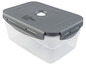 Un récipient sous vide Livarno Home gris avec un compartiment transparent.