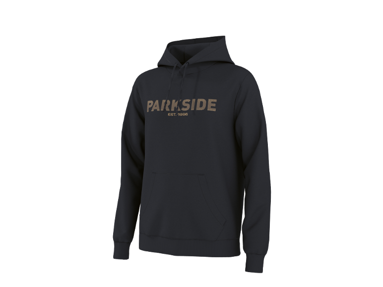 Sweat à capuche noir avec texte rayé 'PARKSIDE EST. 1996'