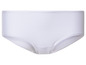 Sous-vêtements blancs pour femmes, slip avec une large taille.