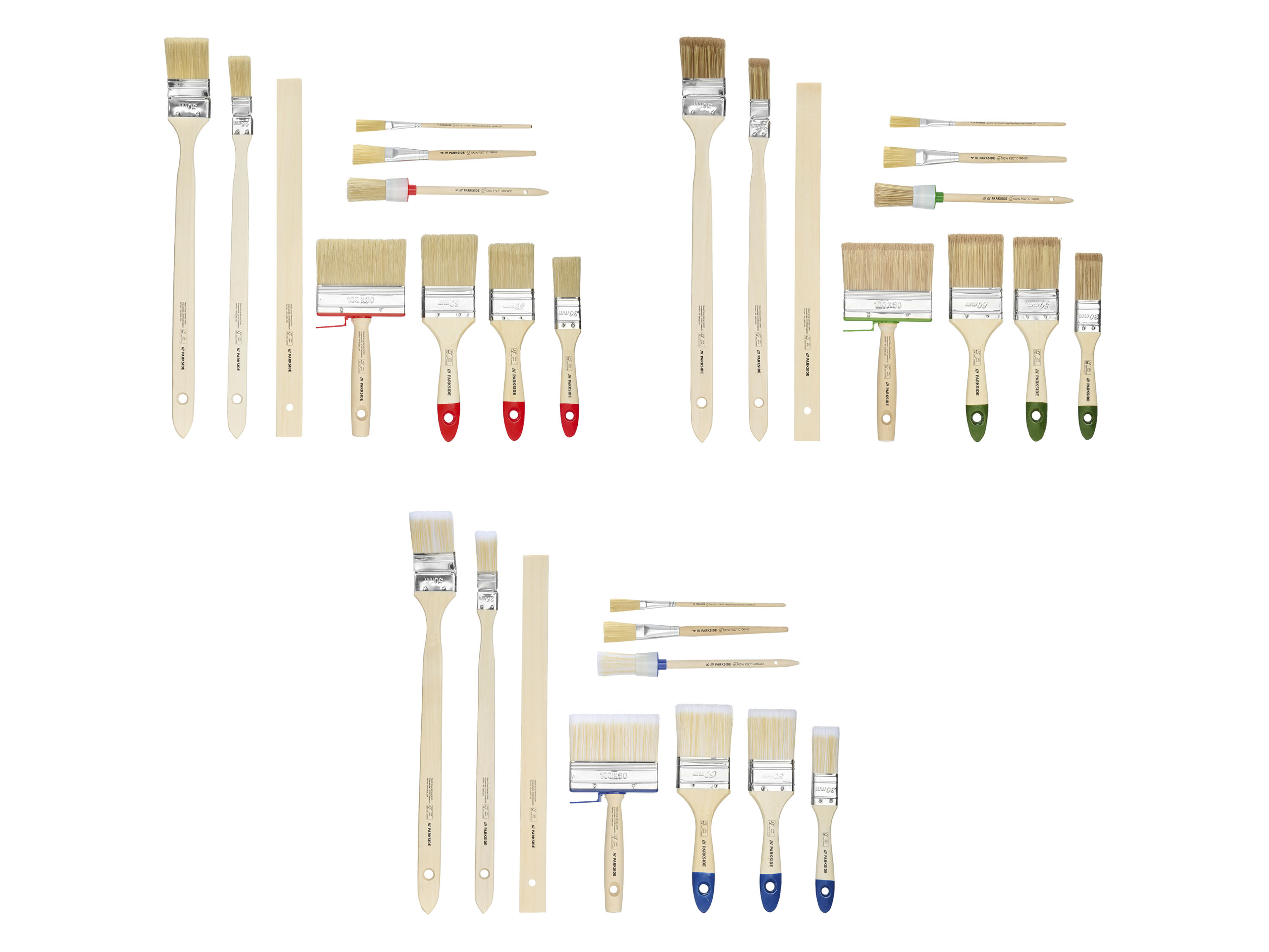 PARKSIDE® Set de 10 pinceaux