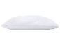 Oreiller matelassé blanc avec panneau latéral en maille.