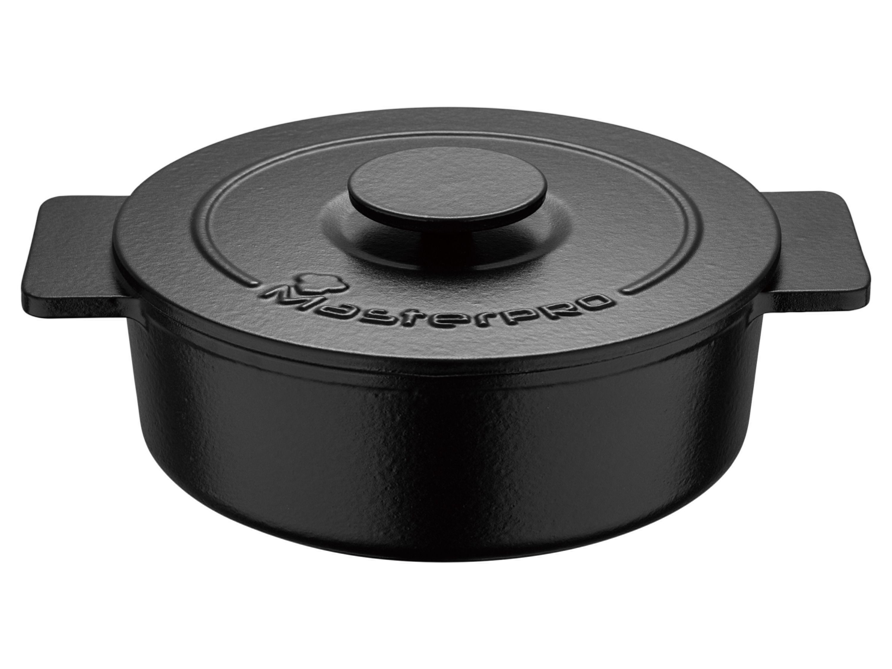 Masterpro Faitout en fonte Ø 29 x 9 cm (noir)