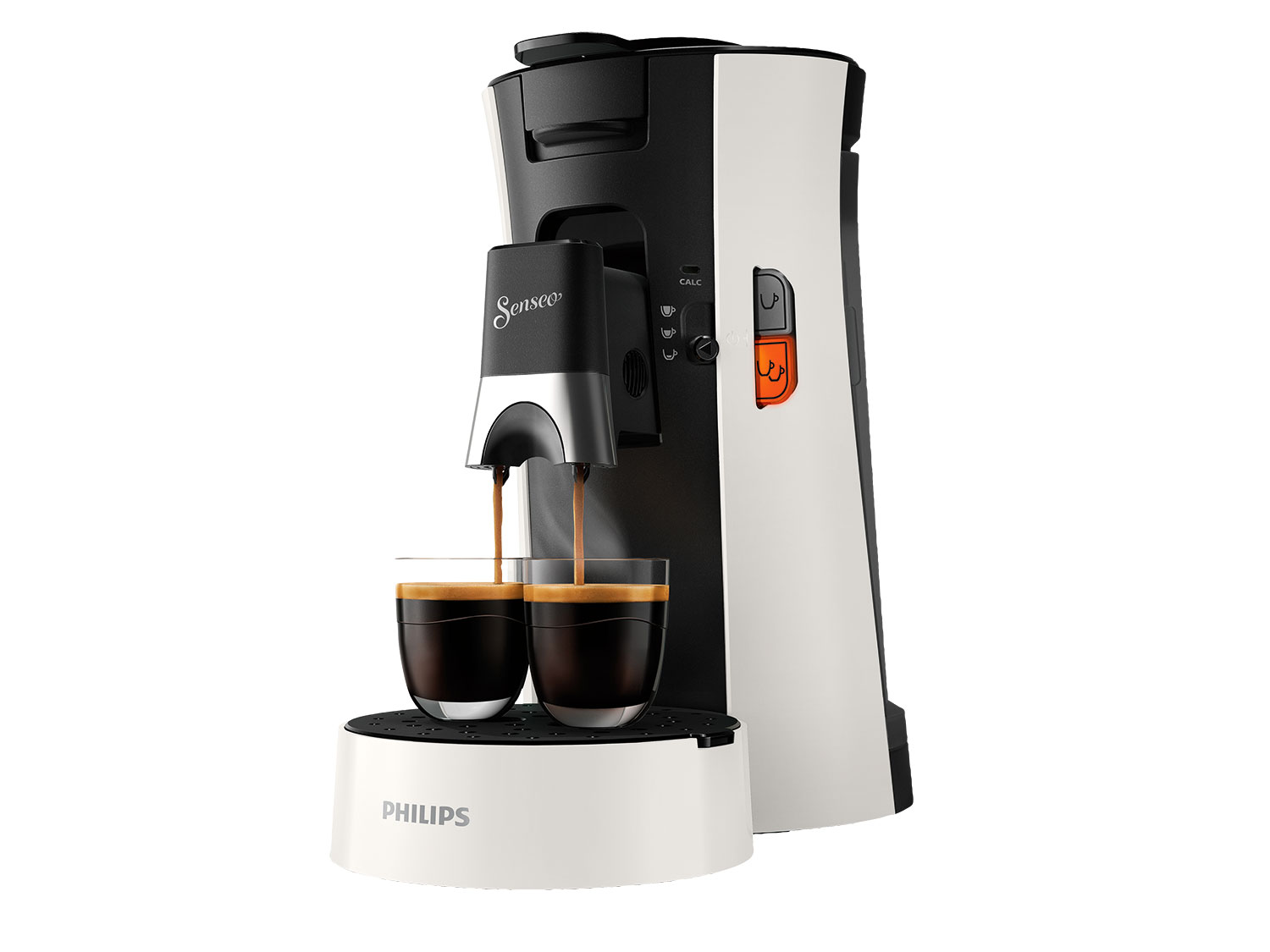 PHILIPS Machine à café à dosettes Senseo Select CSA230 (blanc)