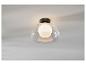 Luminaire de plafond design moderne avec globe en verre.