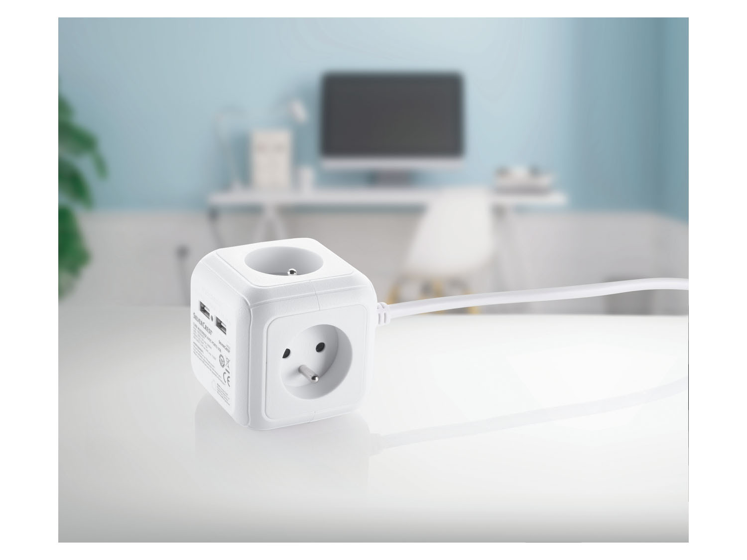 SILVERCREST® Cube multiprise avec ports USB