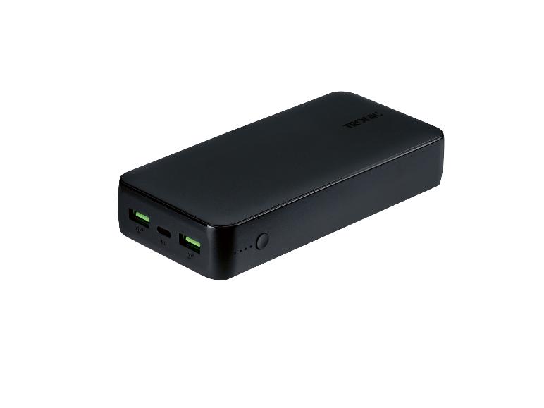 Batterie externe TRONIC noire avec plusieurs ports USB