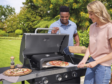 GRILLMEISTER Four à pizza pour barbecue