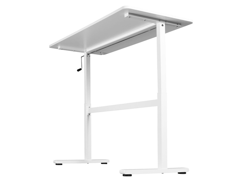 Aller en mode plein écran : LIVARNO home Bureau réglable en hauteur, 140 x 70-117 cm x 60 cm, blanc - Image 9