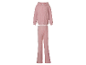 LUPILU® Ensemble deux pièces en maille thermique douce pour fille en rose.
