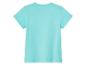 T-shirt turquoise pour enfant, vue arrière.