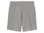 Short gris avec ceinture élastique.