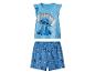 Ensemble pyjama bleu pour fille avec haut imprimé Stitch et short à motifs