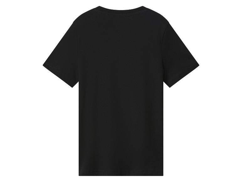 T-shirt noir à manches courtes, vue de dos