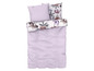 Parure de lit lilas à motif floral