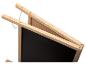 Tableau noir et tableau blanc pliants en bois.