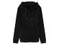 Sweat à capuche zippé en velours noir