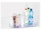 Boissons, y compris de l'eau Saskias, dans un bac transparent.