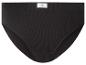 Culotte côtelée noire pour femme avec l'inscription 'LOVE COTTON' sur l'étiquette