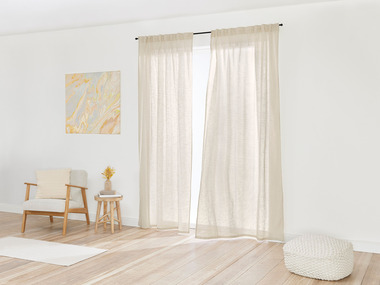 LIVARNO home Lot de 2 rideaux, 135 x 254 cm
