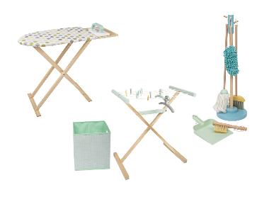 Playtive Set de ménage, planche à repasser ou étendoir à linge