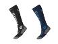 Chaussettes techniques d'hiver CRIVIT pour homme en noir et bleu foncé.