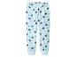 Pantalon de pyjama bleu clair pour enfant avec imprimé floral et cœurs