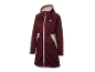 Veste longue à capuche bordeaux de la marque Icepeak.