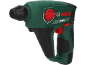 Perforateur sans fil vert avec boutons rouges