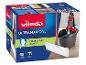 Kit de nettoyage Ultramax One avec balai, seau et recharge, promettant des mains propres et sèches.
