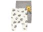 Deux leggings bébé Winnie l'ourson, un avec un motif Winnie l'ourson et un gris.