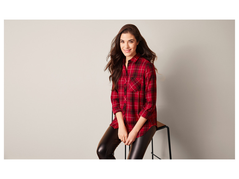 Aller en mode plein écran : esmara® Chemise longue en flanelle femme - Image 13