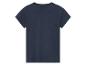 T-shirt bleu marine à manches courtes.