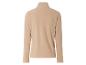 Une veste en polaire beige à manches longues.